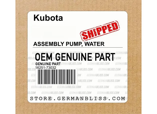 PUMP, WATER ASSEMBLY