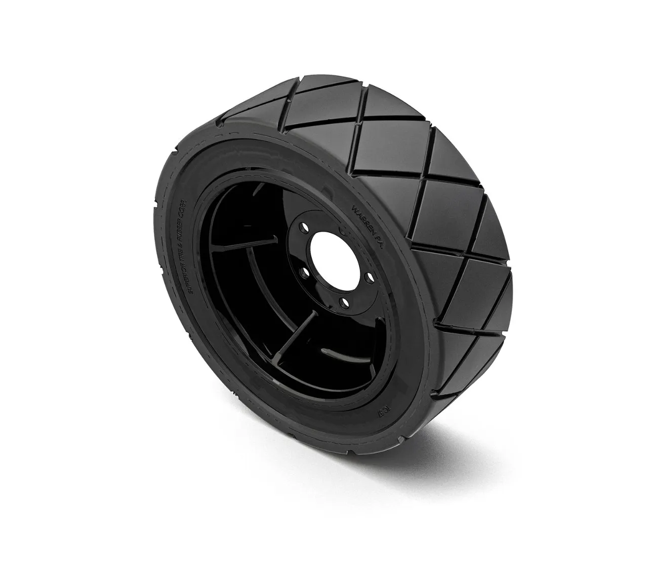TIRE ASSEMBLY, SOLID, 18.0 X 6.0,HI TRACTION