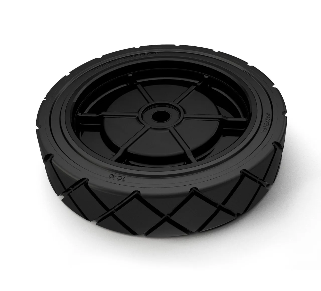 TIRE, IDLER, SCRBR, NON-SKID, 16.0X3.5
